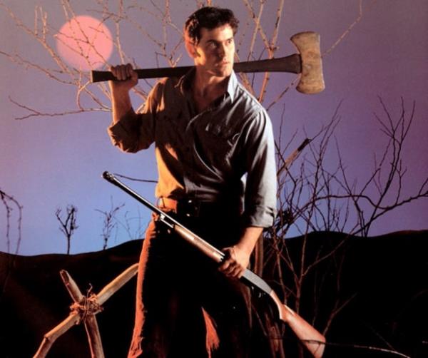 <br><b>ASH</b></br>  Aktr: Bruce Campbell  <br>Film: The Evil Dead (1981), Evil Dead II (1987), Army Of Darkness (1992)</br>