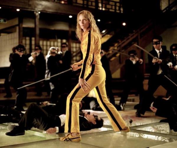 <br><b>THE BRIDE</b></br>  Aktr: Uma Thurman  <br>Film: Kill Bill Vol. 1 and Vol. 2 (2003, 2004)</br>