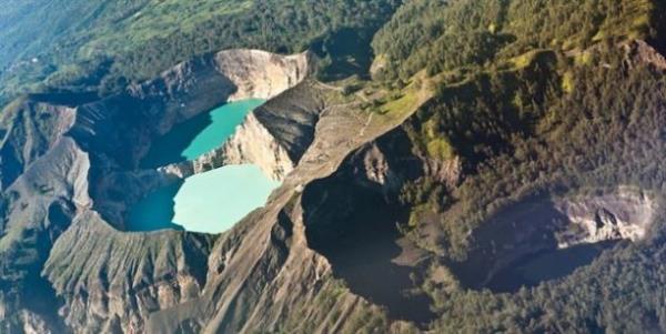 Kelimutu Krater Gl, Flores Adas, Endonezya