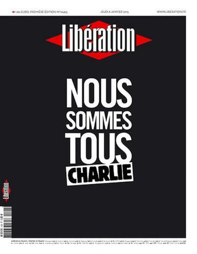 Fransz basn, Charlie Hebdo'ya dzenlenen ve lkenin en nemli karikatristleriyle birlikte 12 kiinin lmne neden olan saldrnn acs iinde. te 8 Ocak tarihli Fransz gazetelerinden manetler...    <p>Simsiyah bir sayfa zerine "Hepimiz Charlie'yiz" manetini atan Liberation, gazetenin tm sayfalarn saldr haberlerine ayrd. Gazete, Fransa'daki tm gazeteci sendikalarnn ortak aklamasna yer verdi. Aklamada, "Hepimiz Charlie'yiz" denildi. </p>