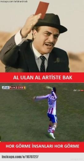 Milli futbolcunun gol attktan sonra Mslman olmasndan dolay secdeye vararak goln kutlad hatrlatlarak, "Arda, fkelendii zaman da Irakl Mslman gibi ayakkabsn frlatyor" ifadesi kullanld.