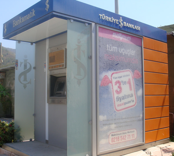 Bankamatik<br>       Bankas'nn ATM'lerine verdii isim genel olarak tm ATM'lerin ad olmu durumda.