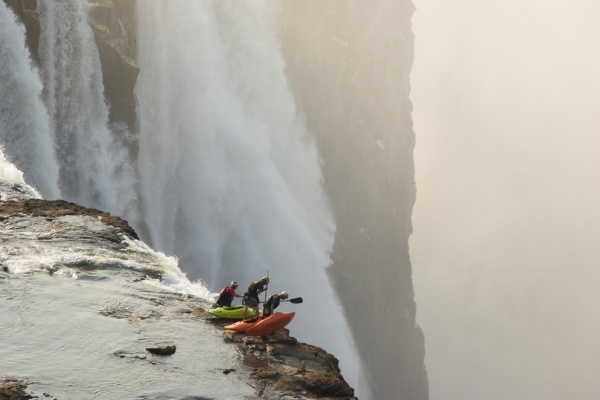 15) Extreme kayaking at Victoria Falls.