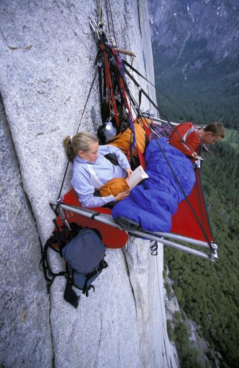 3) Portaledge camping at Yosemite.