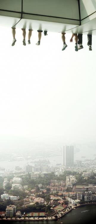 26) Hanging out at the Sky Walk in Macau.