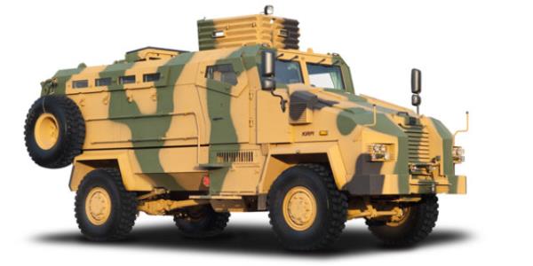 KRP<br>      Adn korunmas ynyle Kirpiden alan bu ara BMC tarafndan retilmekte. Tasarm ve retim amac mayna kar dayankl zrhl personel tayc olan kirpinin balca kullancs Trk Silahl Kuvvetleridir. BMC tarafndan tasarlanp retilen kirpi en dayankl anti mayn aralarndan biri.