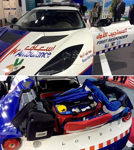 DNYANIN EN HIZLI AMBULANSI: Elbette Dubai'de Lotus Evore (Saatte 300 km)