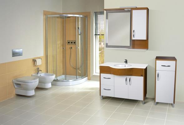 Otel odasndaki lavabo ve banyodaki shhi tesisat malzemesi