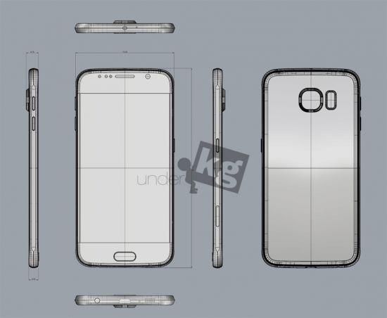 Galaxy S6&#8217;nn arka ksm przsz grnyor bu da daha nceki szntlarda iddia edildii gibi telefonda cam malzemenin kullanldn gsteriyor. Arka blm camdan oluan telefonun erevelerinde ise metal malzeme kullanlaca belirtiliyor.