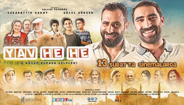 Yav He He<br>      Ycel Gkek, Sabahattin Yakut, Ayenil amlolu ile Yakup Yavru`nun oynad "Yav He He", komedi merakllarnn ilgisini ekmeye aday. Volkan zgm`n ynettii filmin konusu yle: "Dou Anadolu`nun Crtik kynde doan Sabri ile Medeni, hastalanan nenelerinin ila masraflar iin areyi sahip olduklar  koyunu satmakta bulur. nternete verdikleri ilana stanbul`dan mteri knca, stanbul`a gitmeye karar verirler. Fakat hesaba katmadklar bir ey vardr. Kyn, futbol dkn  ocuu da stanbul`da futbolcu olmak iin onlarla gitmitir. stanbul`a gittiklerinde bir koyunun alndn fark ederler."