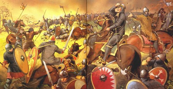 Allah'n Kur'an'da zafer vaat ettii ayetleri okudu. ehitlik ve Gazilik makamlarna eriileneceini syledi. Tamam Mslman olan ve byk ounluu Trklerden oluan Seluklu ordusu sava pozisyonuna geti.