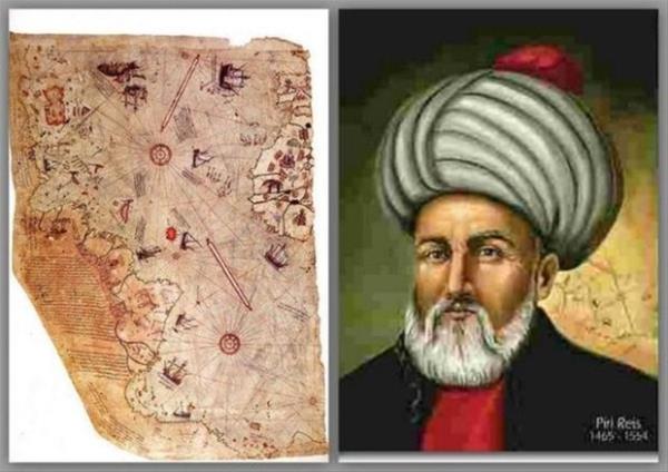 Coğrafya ve harita uzmanı ünlü Türk denizci Piri Reis'in 1513'te çizdiği Afrika, Amerika ve Güney Kutbu'nu gösteren harita, ortaya çıkarıldığı 1929 yılında ortalığı karıştırdı. Çünkü Güney Kutbu'nun keşfi, haritanın çizilmesinden çok sonra, yani 1818'de