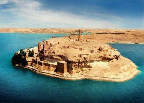 Devlet Su leri Genel Mdrlnce, 22 Ocak 2003 tarihinde Ankara`da imzalanan "Sleyman ah Trbesi Tahkimat Projesinin Uygulanmasna likin Ana Tutanak" uyarnca almalara balanrken, trbenin yerinde kalmas ve Terin Baraj sularndan etkilenmemesi iin evresindeki duvarlarn altna 11,5 metre boylarnda 880 fore kazk ve geirimsiz tabaka koyuldu.