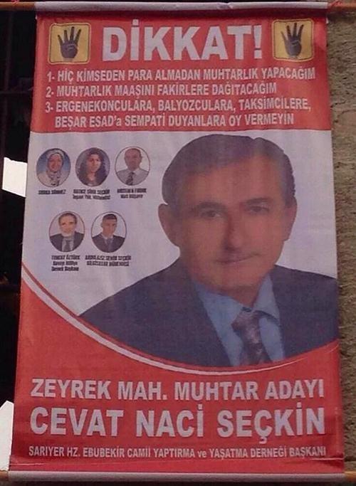 Bakan olduu dernei not dmeyi unutmayan bir muhtar aday