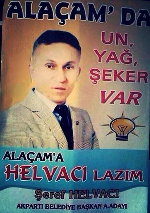 Gofret reklamndan yola karak hazrlad almasyla tarihe geen, tok tutan bir muhtar adaymz...