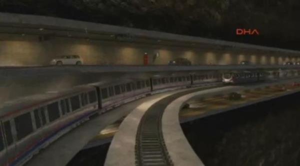 Yaplacak yeni tp geitte hem lastik tekerlekli ara hem de demiryolu geii olacak