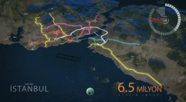 6 buuk kilometre olacak 3 katl tnel stanbul'un 4. byk projesi olacak. stanbul'a herey deer. 16 bin 150 metre uzunluunda olan karayolu bir ucundan bir ucuna 14 dakikada gidilecek.
