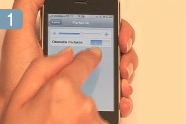 Otomatik parlakl�k se�ene�ini etkinle�tirin.