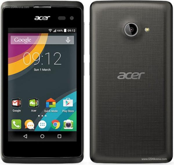 ACER LQUD Z220 - 4 in WVGA ekran, ift ekirdekli 1.2GHz Qualcomm Snapdragon 200 ilemci, 1GB RAM, 5MP arka, 2MP n kamera, 8GB depolama alan (+MicroSD)