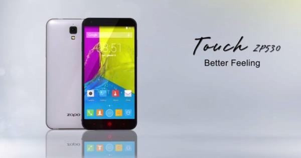 ZOPO TOUCH - 5 in FullHD ekran, 4 ekirdekli Mediatek MT6732 ilemci, 1GB RAM, 8MP arka, 5MP n kamera, 8GB depolama alan (+MicroSD), 2100 mAh batarya