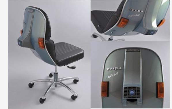 Vespa motosikletten iskemle