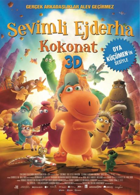 "Sevimli Ejderha: Kokonat"  <br>  Arkadaln ve cesaretin nemi zerine heyecan dolu bir macera olan "Sevimli Ejderha: Kokonat", Oya Kmen`in sesiyle ve 3 boyut seeneiyle izleyici karsna kacak. Hubert Weiland`n ynetmenliini yapt animasyon trndeki filmin senaryosu, Mark Slater ve Gabriele Walther`e ait