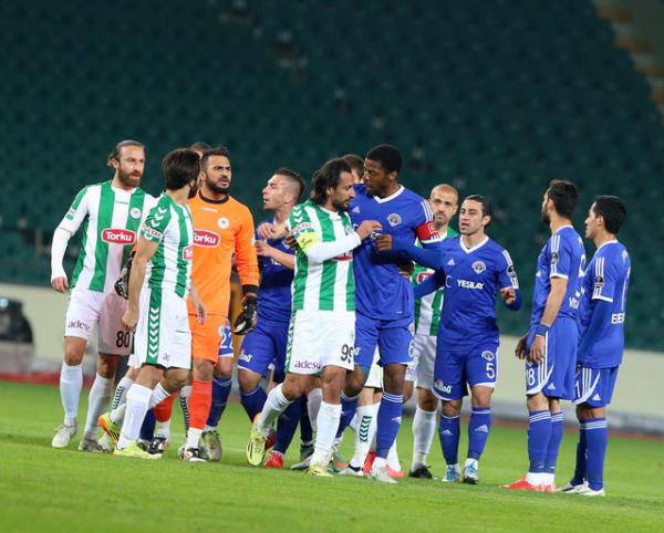 Goln ardndan sahada tartmalar yaand...