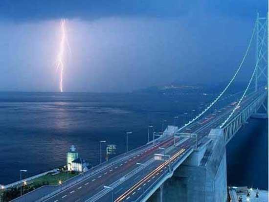 Dnyann en uzun kprs (Akashi &#8211; Japonya &#8211; 1.990 m)