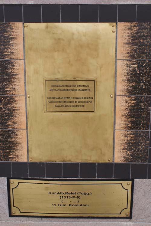 Kurmay Albay Refet<br>    11.Tm Komutan