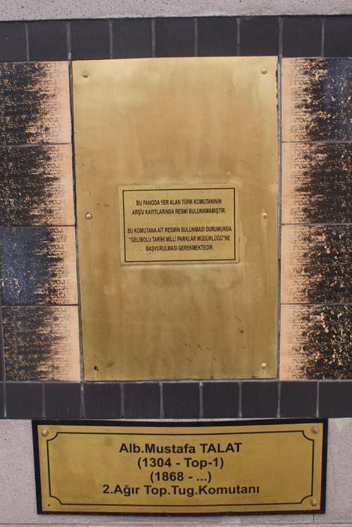 Albay Mustafa Talat  <br>  2.Ar Top.Tug Komutan