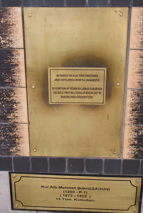 Kurmay Albay Mehmet kr  <br>  15. Tm. Komutan