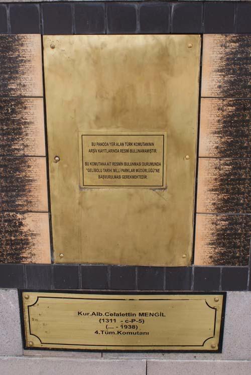 Kurmay Albay Celalettin Mengil  <br>  4.Tm. Komutan