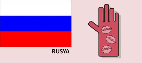 RUSYA<br>  Kar cinle el sklmaz.  ortamnda bulunulmad srece erkekler, kadnlarn elini per.