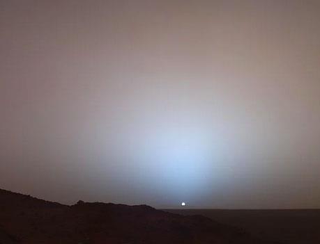 Yine Gne, bu kez Mars'n yzeyinden grnm.