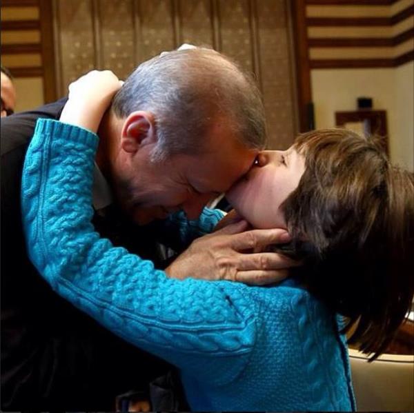 ocuklar ile Erdoan...