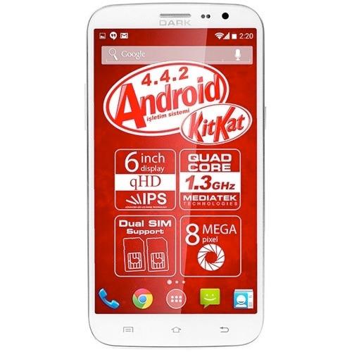 <p>Dark Evo P60&#8203;</p>  <p>  zellikler</p>  <p>  letim Sistemi: Android</p>  <p>  lemci Hz: 1.3 GHz</p>  <p>  Batarya: 2700mAh</p>  <p>  Ekran Boyutu: 6"</p>  <p>  Ekran znrl 960 x 540px</p>  <p>  Kamera znrl: 8 Megapixel</p>  <p>  Dahili depolama: 8 GB</p>  <p>  Artrlabilir Bellek: Evet/Var</p>  <p>  ift Sim Kart: Var</p>