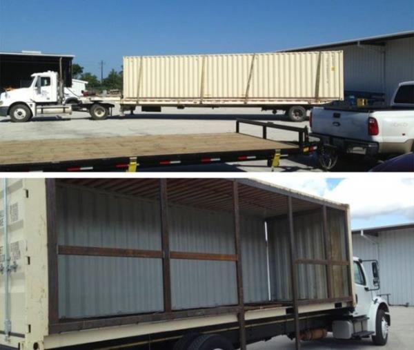 Amerika'da bir kii ald konteyner pizza dkkanna evirdi.