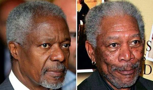 Kofi Annan / Morgan Freeman