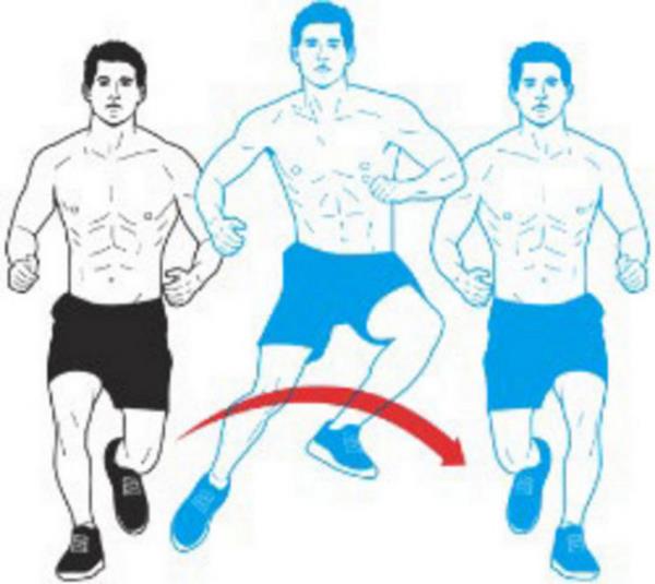 Kalanz hafife dar karrken dizlerinizi de ayn ekilde hafife krn. imdi sol ayanz yerden kaldrn ve sa ayanzdan g alarak sol tarafa doru zplayn, Ardndan yere sol ayanzn zerinde inin, bir saniye duraklayn ve hareketi dier yne de zplayarak tekrarlayn. Otuz saniye boyunca bu harekete devam edin.