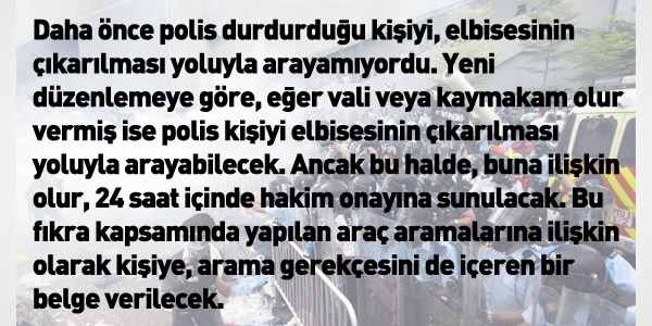<p> gvenlik yasa tasars, Cumhurbakan tarafndan onaylanm ve 4 Nisan 2014     tarihli Resmi Gazetede yaymlanmtr.</p>  <p>Memurlar.net olarak polis ve mlki amirlere verilen yetkileri deerlendiren     bir dosya oluturduk. te 18 balkta polise verilen yetkiler...</p>