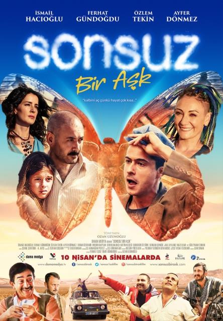 Sonsuz Bir Ak<br>    "Sonsuz" filminin devam olarak ekilen "Sonsuz Bir Ak", sinemaseverleri, dostluun, akn, acmasz gereklerin derinden hissedildii bir zamana srklemeyi amalyor. smail Hacolu, Ferhat Gndodu, zlem Tekin ile Ayfer Dnmez`in rol ald yapmn ynetmenliini, Ozan Uzunolu stlendi. ekimleri Denizli, Antalya ve stanbul`da gerekletirilen filmin mzikleri ise Yldray Grgen imzal.