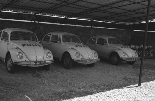 Trafik Eitim Merkezi'nde bulunan polis aralar 01 Haziran 1971...