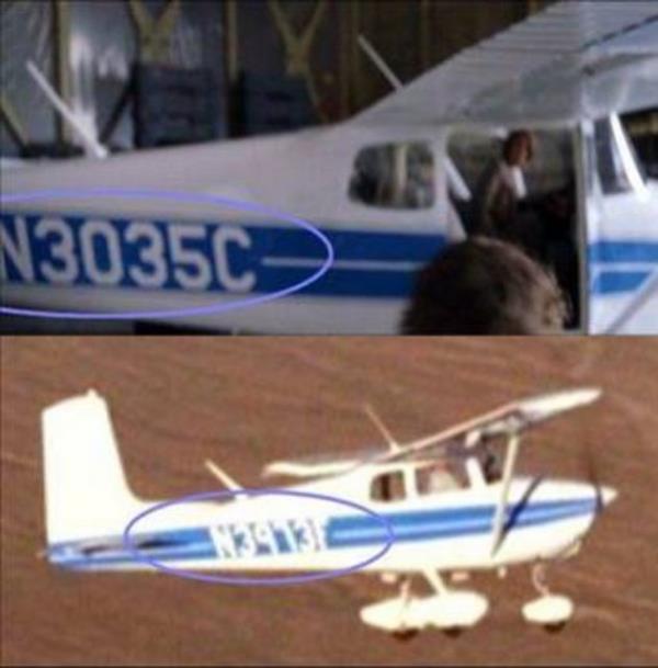 Terminatr 3- Uan numaras deiiyor...Birinci karede N3035C olan numara, ikinci karede N3973F olarak deiiyor.