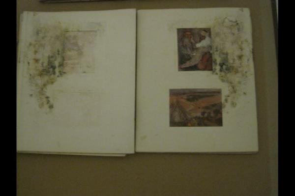 7 Aralk 2009 Pazartesi gn sz konusu koliler Yazma Eser Ktphanesi zimmetlilerinden Zeynep Akba'n emriyle mze temizlik grevlileri tarafndan bulunduklar yerden kaldrlp zarar gren eserler tamir edilmek iin ayrlmtr.