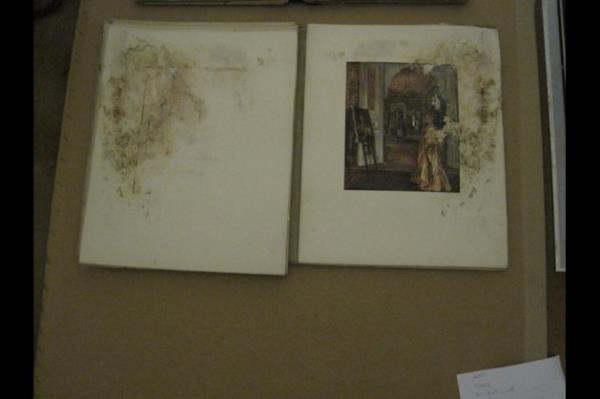 Yazma Eser Ktphanesi'ne ait bu eserlerden basma niteliinde olanlar bir sredir mze bnyesindeki Yeni Ktphane'ye nakledilmektedir. 4 Aralk 2009 Cuma gn saat 11.00 civarnda sz konusu nakil ileminin devam ettii esnada basma eserlerin muhafaza edildii kolilerden yere temas etmi olanlarndan bazlarnn rutubetten etkilendii ve koli iindeki eserlerin zarar grd Gvenlik Grevlisi mer Gr tarafndan tespit ve tarafmzca da teyit edilmitir.