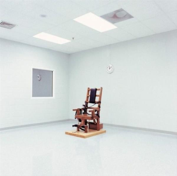 1991 ylnda Virginia'da bir mahkumun idamnda kullanlan elektrikli sandalye.