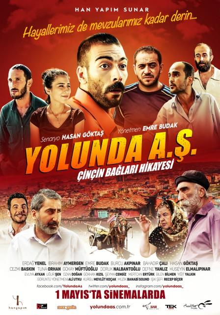 "Yolunda A: inin Balar Hikayesi"  <br>  Ynetmenliini Emre Budak`n yapt ve Erda Yenel, brahim Aymergen, Emre Budak, Cezmi Baskn, Tuna Orhan, Defne Yalnz, Hseyin Elmalpnar ile Gkay Mftolu`nun oynad "Yolunda A: inin Balar Hikayesi" izleyici ile buluacak. Senaryosunu Hasan Gkta`n yazd ve kentsel dnm konu alan film, bir Ankara komedisi olarak beyazperdede yer alacak.