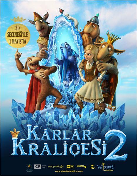 "Karlar Kraliesi 2"<br>    Aleksey Tsitsilin`nin ynettii haftann tek animasyon filmi "Karlar Kraliesi 2" filmini, Erkan Taden, Figen Aksoy, Berrak Ku ile Funda Postac seslendirdi. Rus yapm 2013`te gsterime giren "Karlar Kraliesi" izgi filminin devam olarak ekilen yapm, arkadalk ve gerek akn btn ktlkleri yenebildiini kantlamaya odaklanyor.