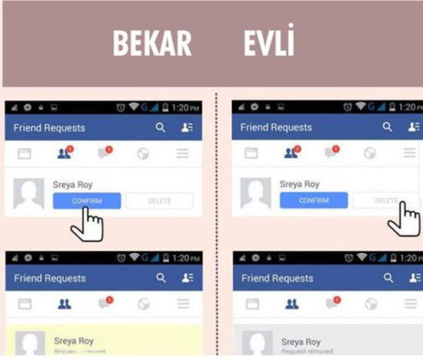 Facebook'ta her gelen arkadalk isteini kabul etmeye son!