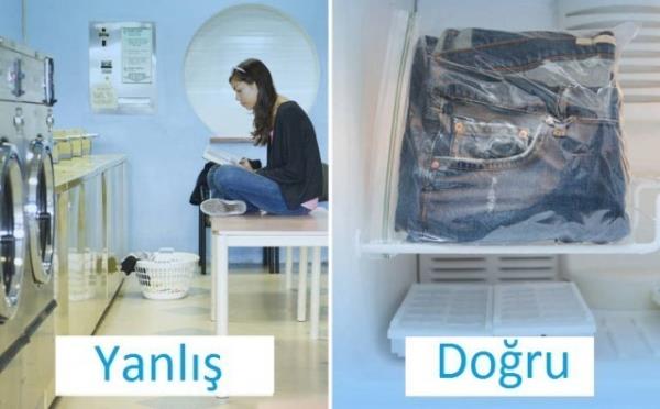 <p>Kot pantolunu reticileri kotlarn sk sk ykanmamas konusunda uyarlarda bulunuyor. Hatta bunun iin tuhaf bir neri de bile bulunuyorlar: Dondurun!</p>    <p>2-3 ay dzenli giyildiinde sert kuma yumuayp vcudun eklini alyor. Hatta pantolonu ykamayp zel spreylerle veya buzlua atp dezenfekte edin.</p>    <p>Levi&#8217;s&#8217;n Ceo&#8217;su Chip Bergh, rettikleri kot pantolonlarn sklkla ykamaya gerek duymadn ve kendisininde kotunu bir yldr ykamadn syledi. Konuyla ilgili daha radikal neriler de mevcut. Modac Stacy London, kot pantolonlarn alt ayda bir ykanabileceini sylyor ve rnlerin kokmas durumunda insanlara pantolonlarn buzlua koymalarn neriyor</p>    <p></p>  <p>  Jeaninizin zerini fralayn, plastik bir antann iine dzgn bir ekilde yerletirip, ertesi gn giymek zere buzlua atn. Kot pantolonu amar makinesinde ykamak en byk yanllardan biri. Bir poete koyup derin dondurucuda bekletmek en doru temizleme ekli.</p>